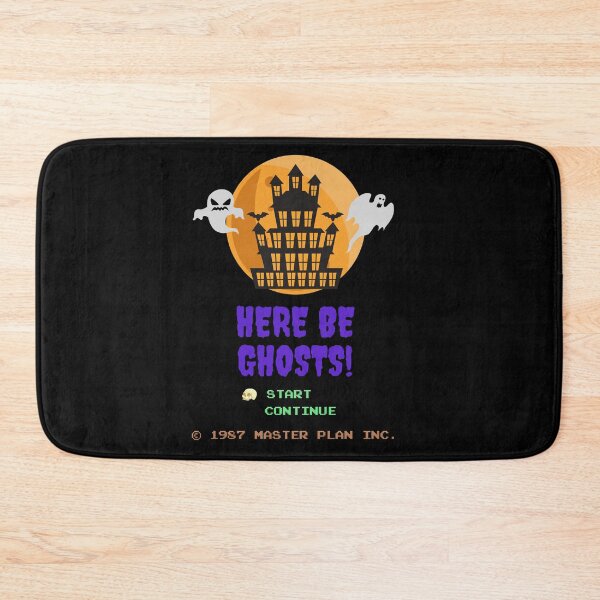 Item preview, Here Be Ghosts! Classic Video Game Title Screen designed and sold by Legit Hooligan.