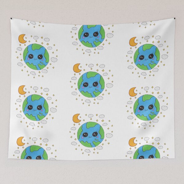 Item preview, Cute cartoon of planet Earth designed and sold by Kitten2525.