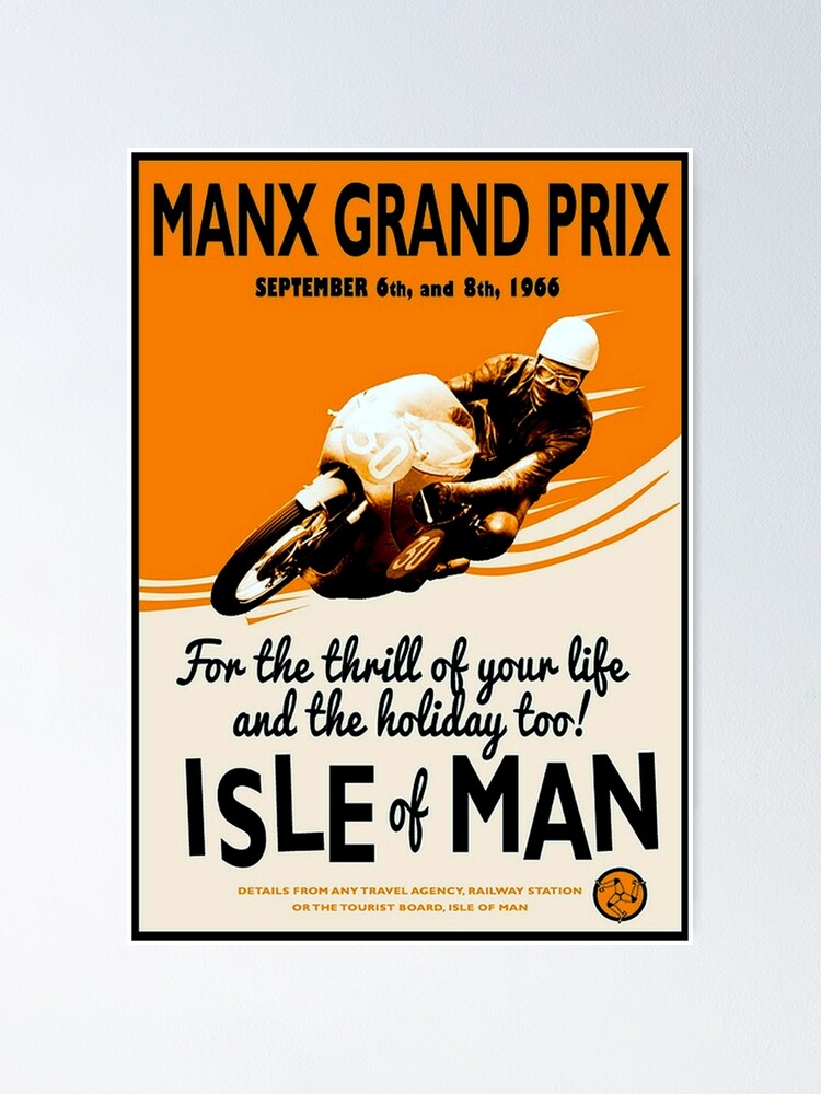 Manx Grand Prix Motorcycle Racing Print Poster For Sale By Posterbobs Redbubble