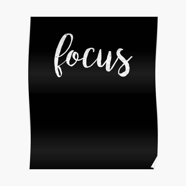 Focus Fitness Gym Workout Motivation Poster