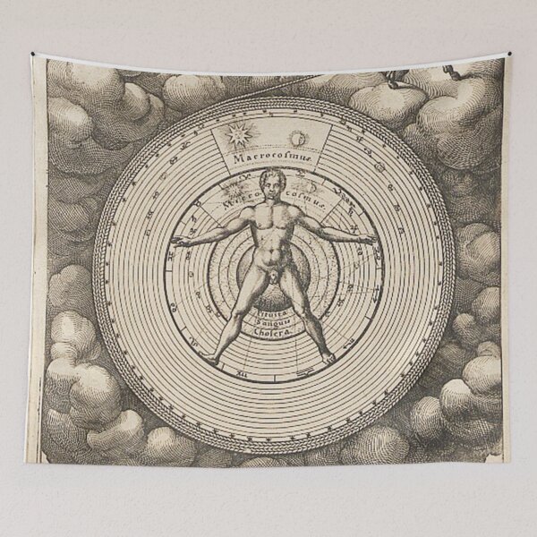 Item preview, Robert Fludd - Utriusque cosmi macrocosm - Astronomy Vintage Poster designed and sold by Bebichic.