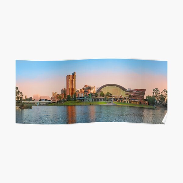 Adelaide Riverbank panorama Poster