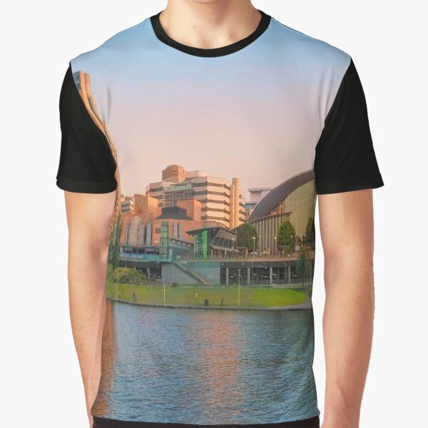 Adelaide Riverbank panorama Graphic T-Shirt