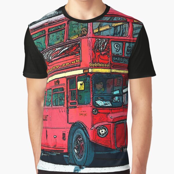 London Bus bywhacky Graphic T-Shirt