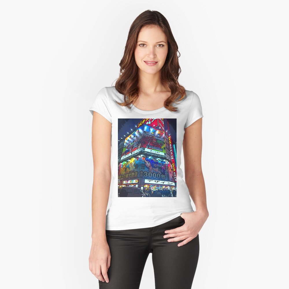 Item preview, Fitted Scoop T-Shirt designed and sold by bywhacky.