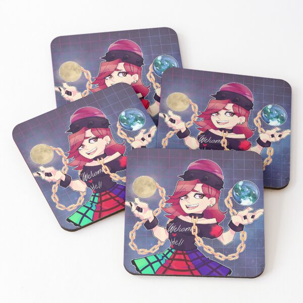 Welcome ♥ hell Coasters (Set of 4)