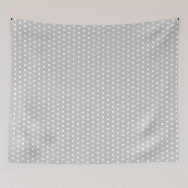 Aperçu de l'œuvre Pois blancs sur gris créée et vendue par SJ Designs.