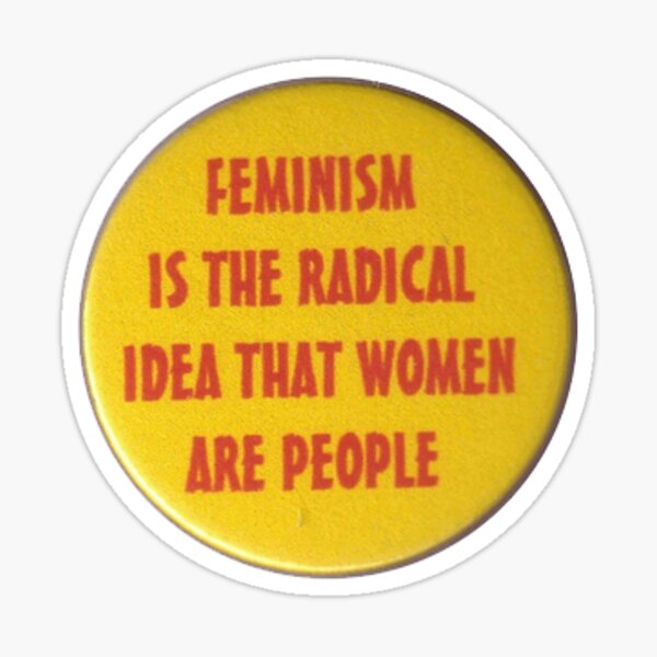 Feminism Pin Sticker