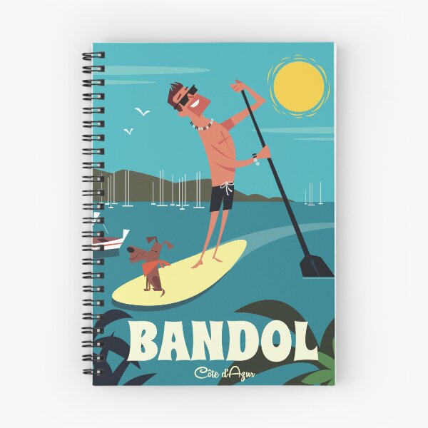 Item preview, Bandol paddleboarder poster designed and sold by Gary Godel.