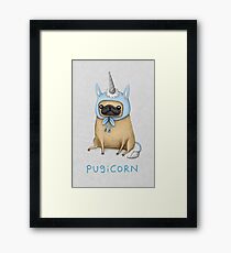 Pugicorn - Fawn Framed Print