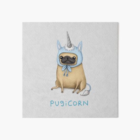 Pugicorn - Fawn Art Board Print