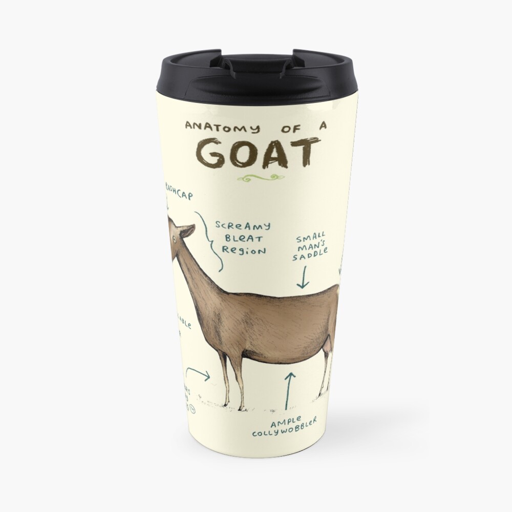 Anatomy of a Goat Travel Mug