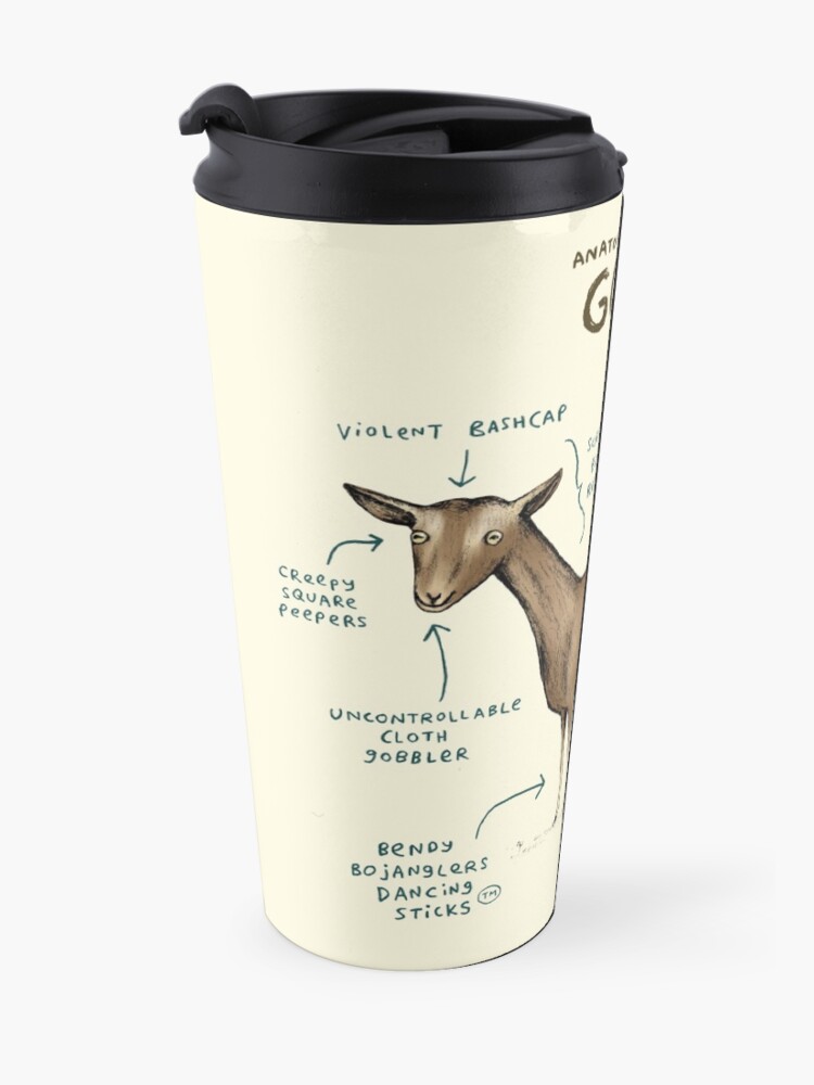 Alternate view of Anatomy of a Goat Travel Mug