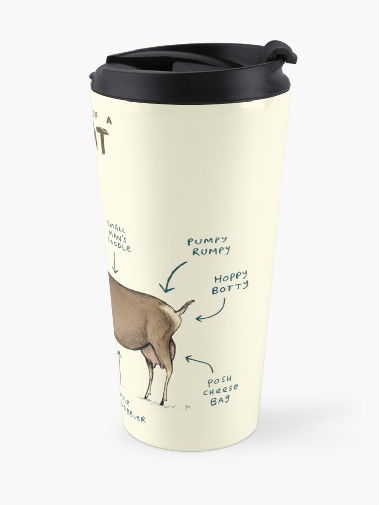 Alternate view of Anatomy of a Goat Travel Mug