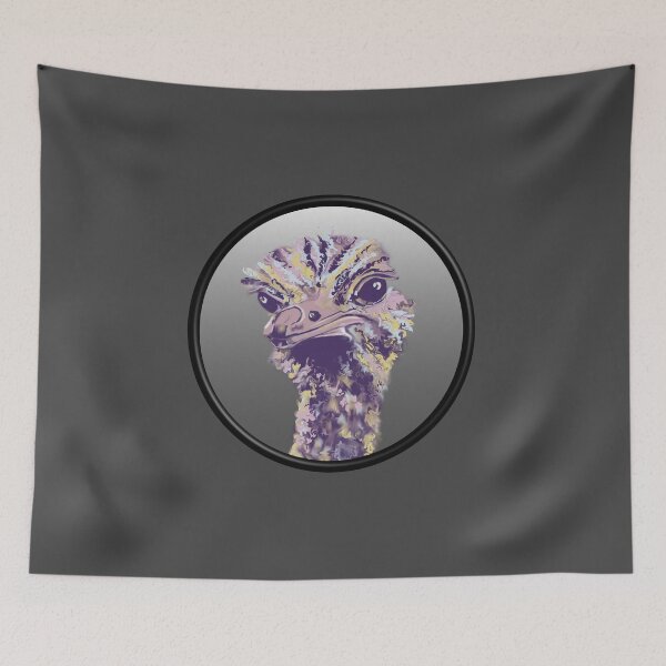 Item preview, Ostrich, liquify, animal portrait designed and sold by DebbieJoyArt.