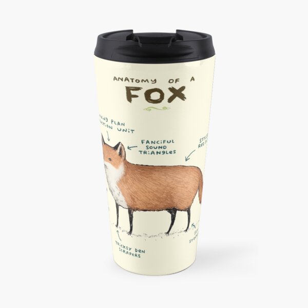 Anatomy of a Fox Travel Mug