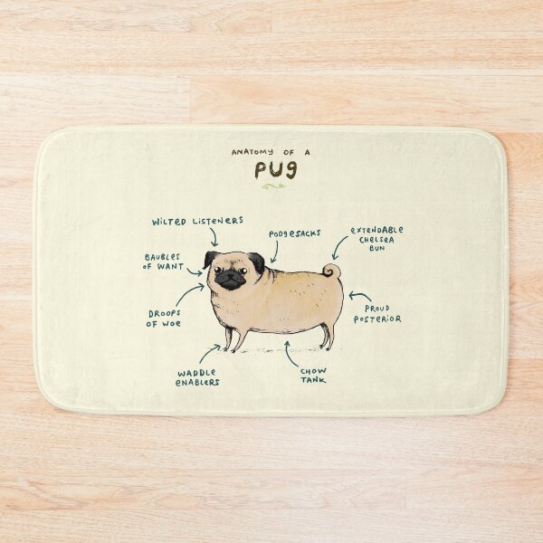 Item preview, Anatomy of a Pug designed and sold by SophieCorrigan.