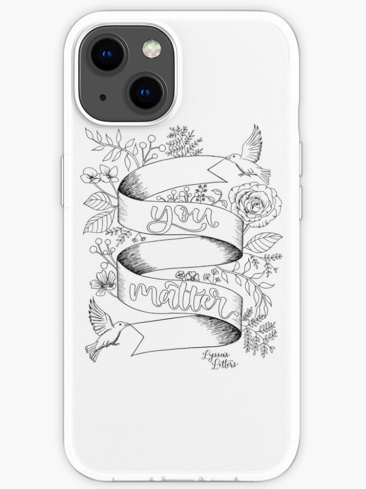 Coque Iphone Vous Comptez Illustration Noir Et Blanc Coloriage Par Alyssalord13 Redbubble