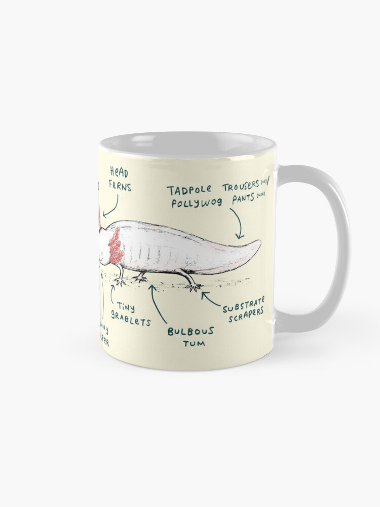 Axolotl Playing Video Games 11 Oz. Black Coffee Mug 