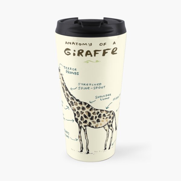 Anatomy of a Giraffe Travel Mug