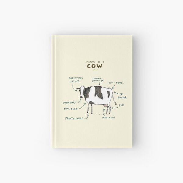 Anatomy of a Cow Hardcover Journal