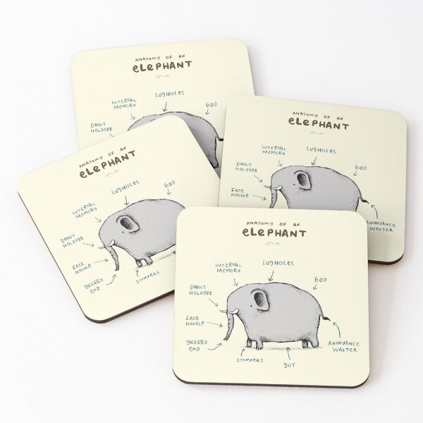 Item preview, Anatomy of an Elephant designed and sold by SophieCorrigan.