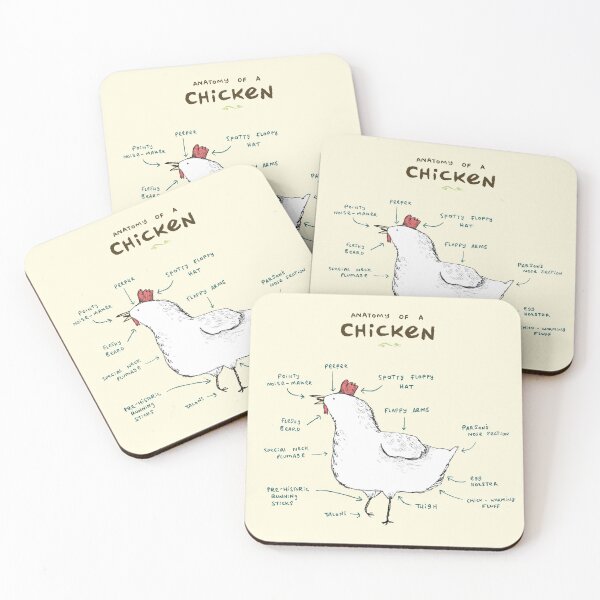 Item preview, Anatomy of a Chicken designed and sold by SophieCorrigan.