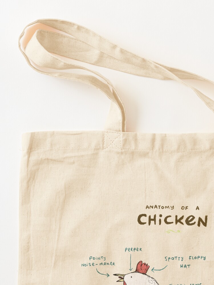 Alternate view of Anatomy of a Chicken Tote Bag