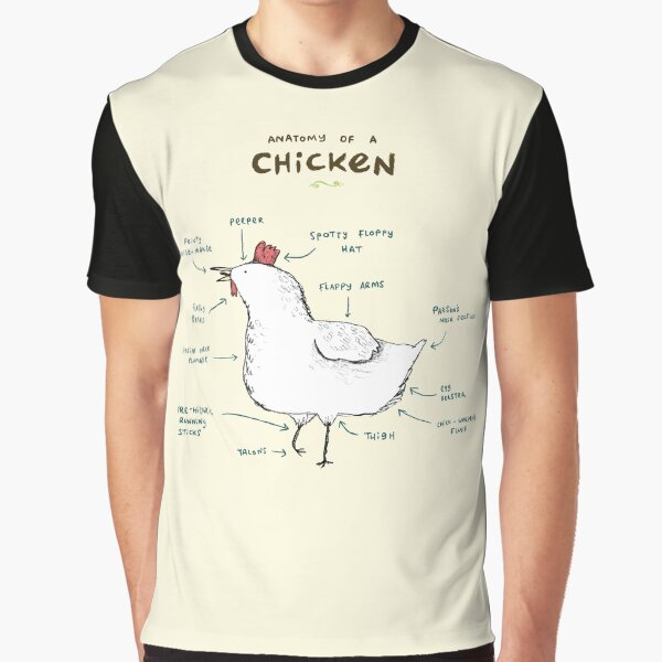 Anatomy of a Chicken Graphic T-Shirt