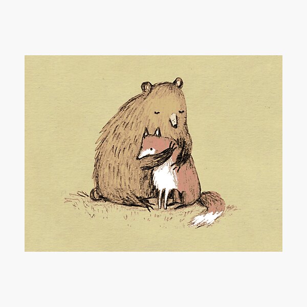 Grizzly Hugs Photographic Print
