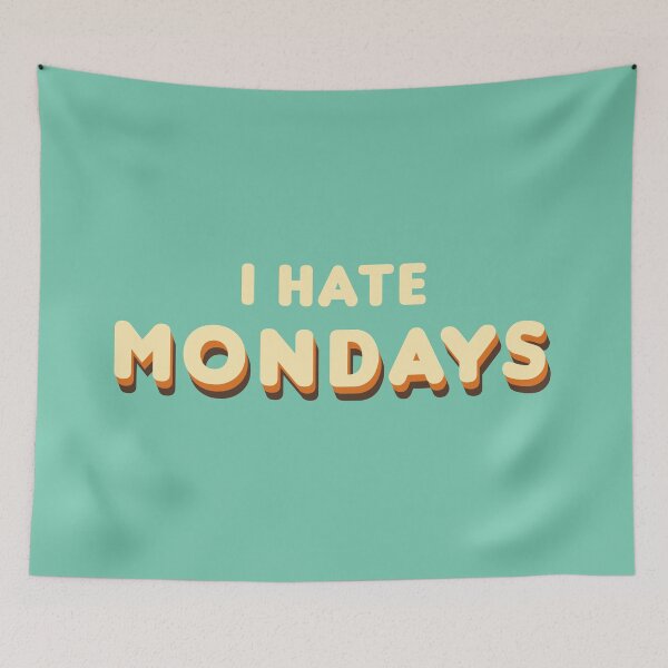 Item preview, I Hate Mondays (Retro) designed and sold by Design Minds Boutique.