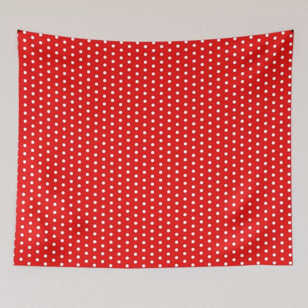 Aperçu de l'œuvre Pois blancs sur rouge créée et vendue par SJ Designs.