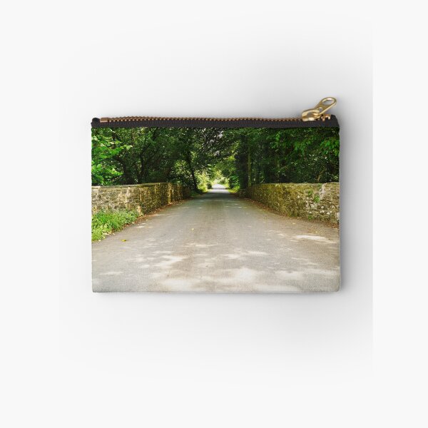 Item preview, Camino rural y árboles en el campo - Paisaje rural - Ceredigion, Gales designed and sold by Harmony Of The Mind.