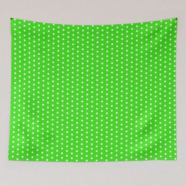 Item preview, White Polka Dots on Bright Green designed and sold by SJ Designs.