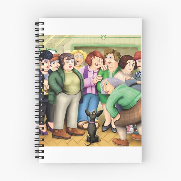 Item preview, Kevin Brockbank imagines Beryl Cook's dog show women designed and sold by beemorebeardie.