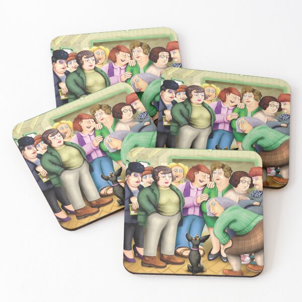 Item preview, Kevin Brockbank imagines Beryl Cook's dog show women designed and sold by beemorebeardie.