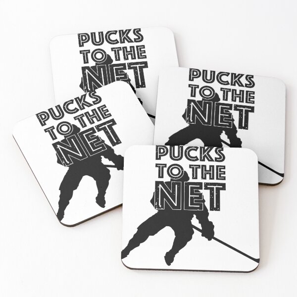 Item preview, Pucks to the Net with Hockey Player designed and sold by Wimsicalifornia.