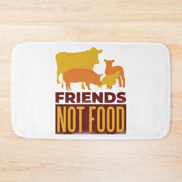 Item preview, Friends are not food, animal lovers, vegans, vegetarians designed and sold by DerSenat.