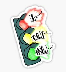 I ask the traffic lights Sticker