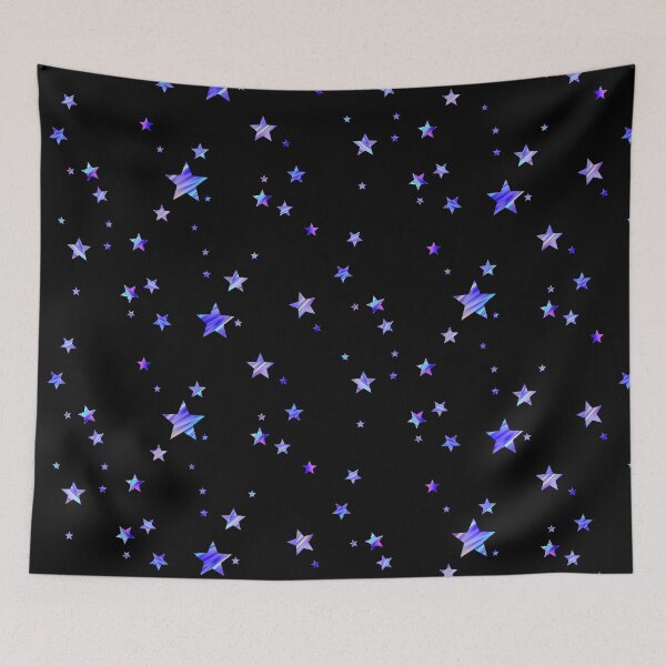 Item preview, Galaxy Stars Pattern (Black Background) designed and sold by BetweenTwoPages.