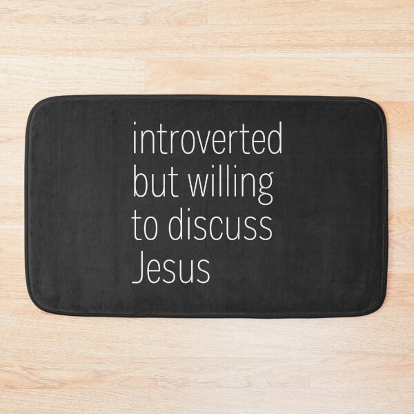 Item preview, Introverted But Willing To Discuss Jesus designed and sold by heroics.