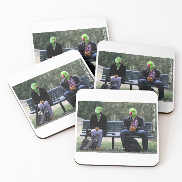 Item preview, Parkbench Parakeets designed and sold by FaceTheStrange.