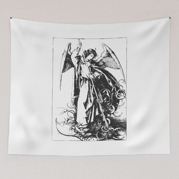 Item preview, Saint Michael the Archangel by Martin Schongauer  designed and sold by elforzi.