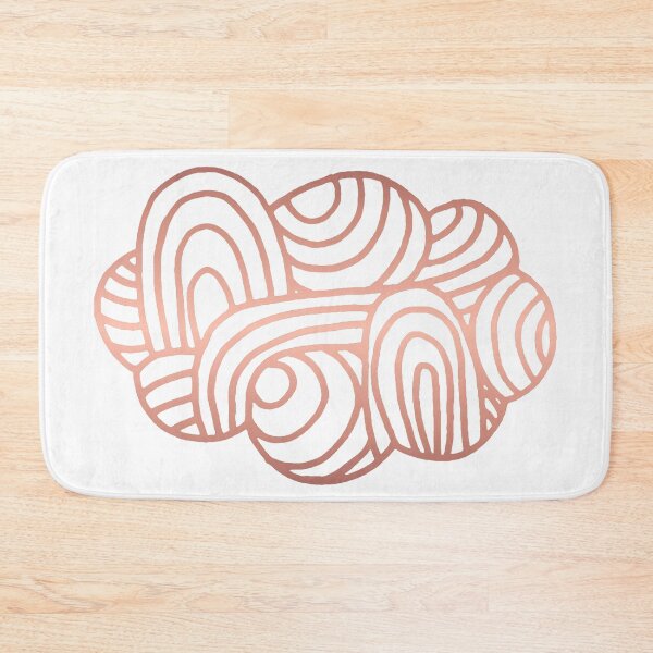 Item preview, Cloud Line Drawing in Rose Gold - Bronze Cloud Design designed and sold by Susan Prolman.