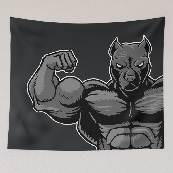 Item preview, Bodybuilding Pitbull Dog designed and sold by TheSimpleMan.