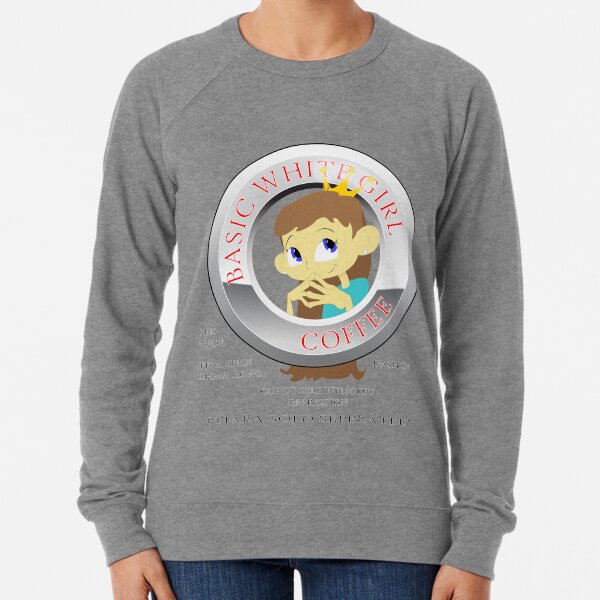 basic white girl sweatshirt