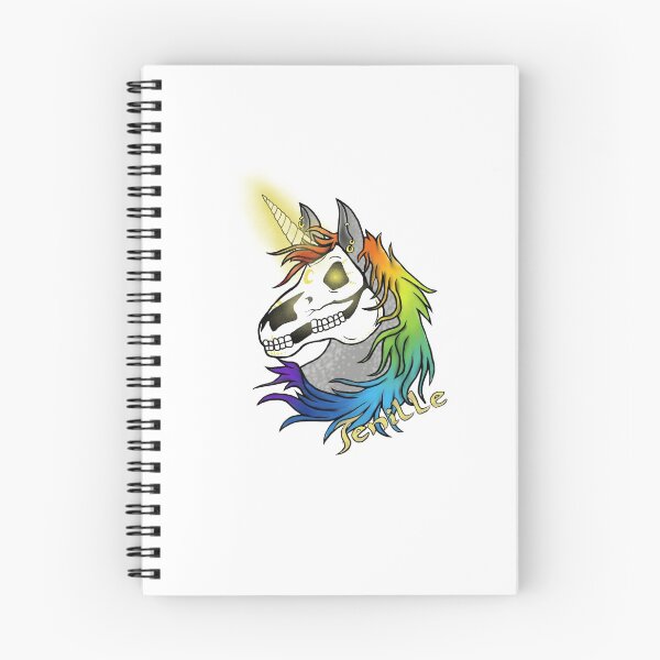 Aperçu de l'œuvre Crâne de licorne arc-en-ciel fursona créée et vendue par Tucker2018.
