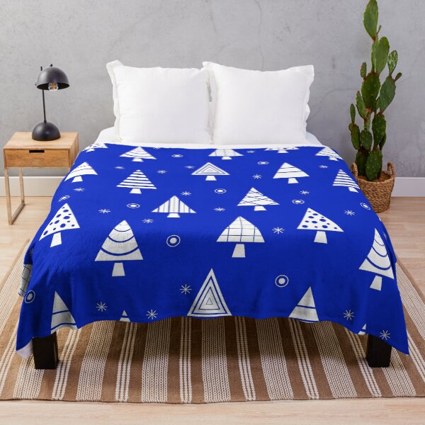 Item preview, Holiday Christmas Tree Pattern (Blue) designed and sold by Design Minds Boutique.