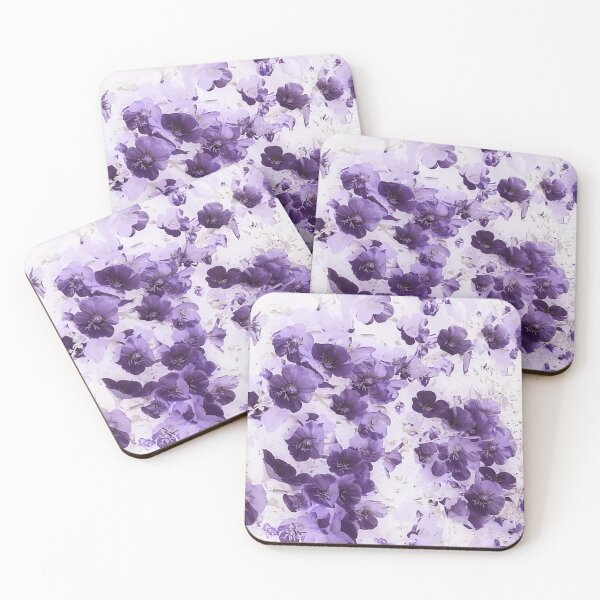Item preview, Prim Roses Purple Garden Flowers designed and sold by Tsveti Dinkova.