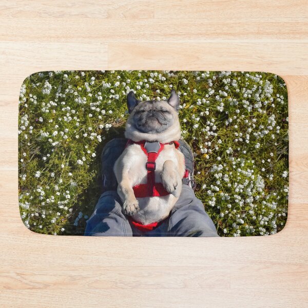 Item preview, Blissed Out Pug Takes Confetti Flower Nap designed and sold by pugventurephoto.